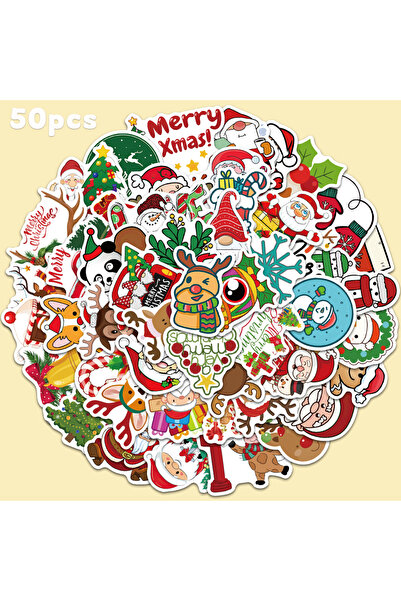 Choice DD139 50 قطعة ملصقات عيد ميلاد مجيد، رسوم متحركة، حيوانات، شجرة عيد ال...