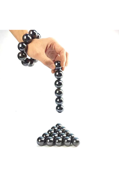 Choice4 100PCS Diameter-15mm 15mm Round Black Magnet Strong Magnetic Ball Bea...
