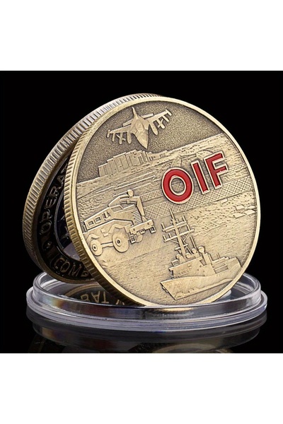 Choice عملة تذكارية برونزية من عملية حرية العراق، تُخلّد ذكرى قدامى المحاربين...