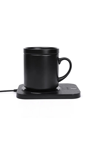 Choice1 Black USB Wireless Charging Cup Warmer Pad Coffee Milk Tea Water Mug ...
