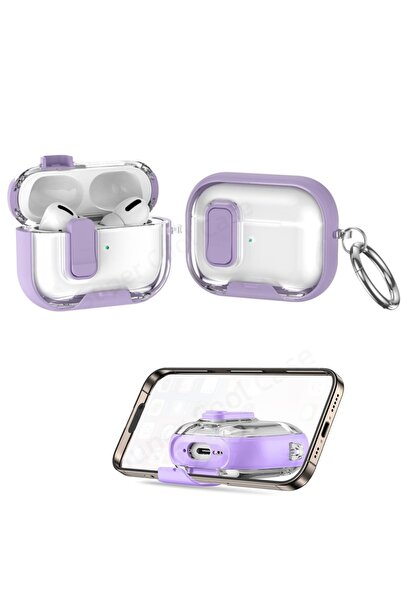 Choice5 حافظة سماعات AirPods Pro 3 باللون الأرجواني لعام 2025 مع قفل أمان وتص...
