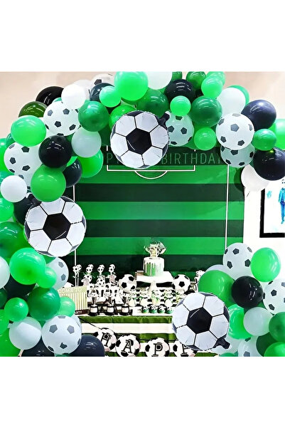 Choice 10inch HG183 115 pieces of football sports balloon chain arch set gree...