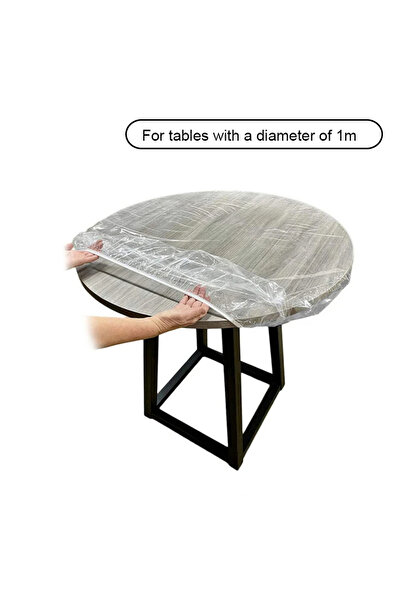 Choice1 مفارش مفرش طاولة دائرية شفافة مقاومة للماء والزيوت من جيتينج، طولها م...