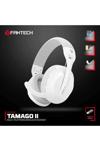 Choice WHG04 WHITE FANTECH TAMAGO II WHG04 Wired and Wireless Headset 40MM Bi...