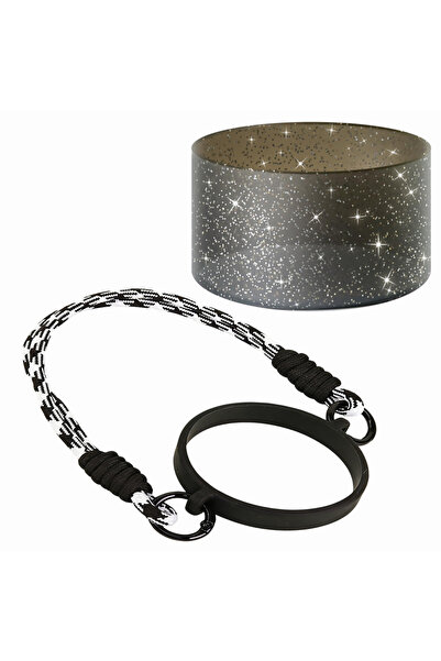 Choice5 طقم مقبض زجاجة ماء أسود اللون مع حزام وغطاء سفلي من السيليكون لأكواب ...