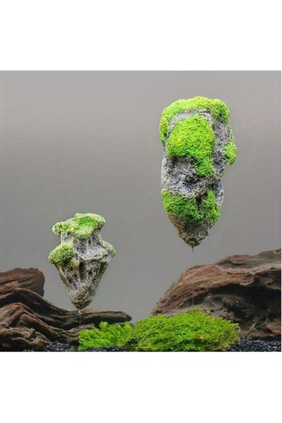 Choice أحجار عائمة خضراء اللون، قطعة واحدة، لتزيين أحواض السمك، ديكور منزلي، ...