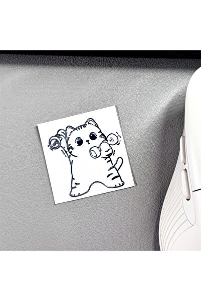 Choice3 Paint 1/5Pcs I'M Fine, Kitty, Girl, Little Devil, Sun-Themed Sticker ...