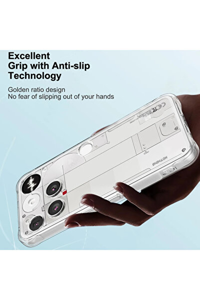 Choice8 Nothing Phone (3) Silicon Clear Transparent TPU Case for Nothing Phon...