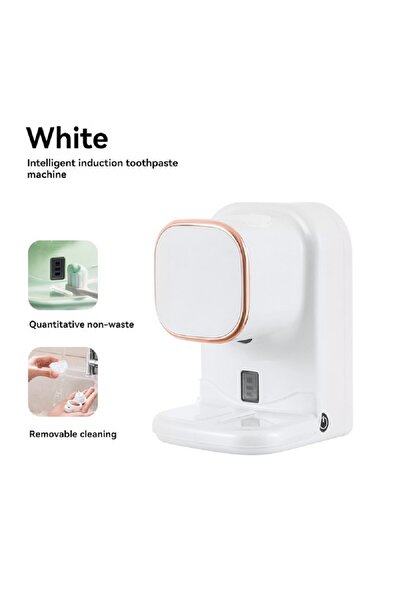 Choice1 عصارة معجون أسنان كهربائية بيضاء أوتوماتيكية بمستشعر، تُثبت على الحائ...
