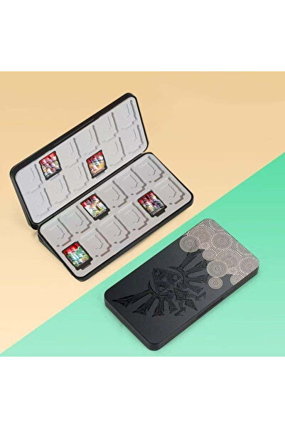 Choice3 24 card slots-03 Magnetic 24 in 1 Game Card Case Holder Hard Shell Pr...