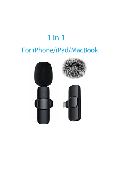 Choice1 ميكروفون لاسلكي صغير IOS-K1A-1mic مقاوم للرياح، قابل للاستبدال، مصنوع...