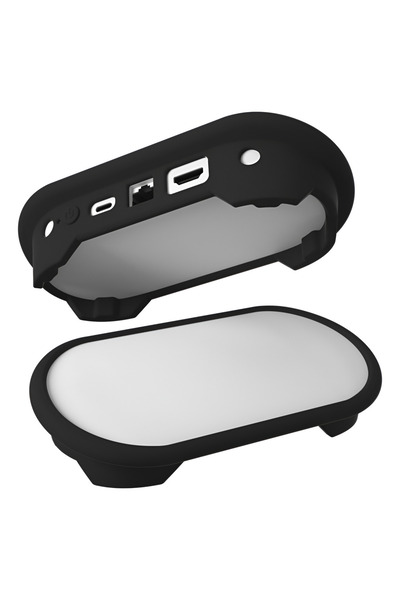 Choice غطاء حماية أسود لبث الوسائط بدقة 4K من جوجل - غطاء سيليكون لبث الوسائط...