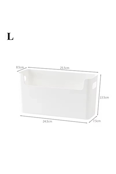 Choice L 1pc Punch-Free Wall-Mounted Plastic Storage Bins for Kitchen, Bathro...