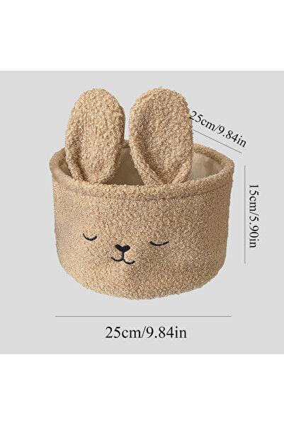 Choice سلة تخزين على شكل أرنب لطيف، حقيبة حلوى وبري ناعمة برسومات كرتونية، من...