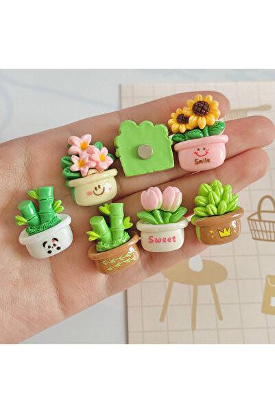 Choice 7pcs 7pcs green plant refrigerator magnets suitable for kitchen and of...