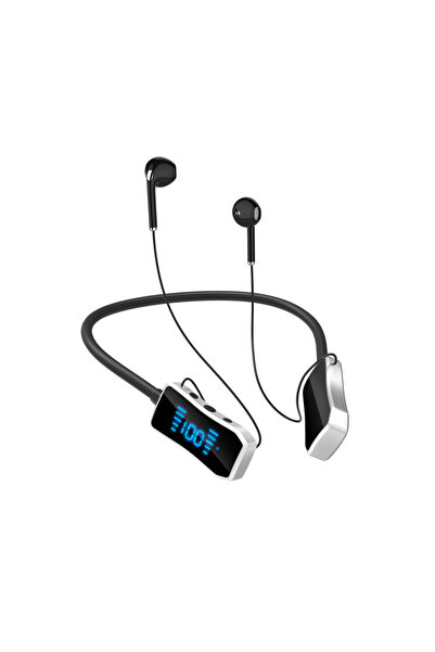 choice2 سماعات رأس لاسلكية TWS سوداء اللون، مزودة بتقنية بلوتوث، وطوق رقبة مغ...