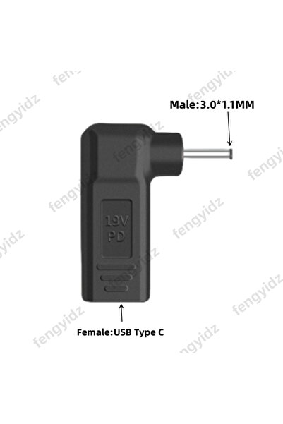 Choice7 3.0-1.1mm Laptop Power Adapter Connector Dc Plug USB Type C Female to...