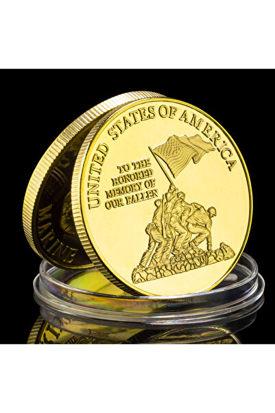Choice Gold United States of America Marine Corps Collectible Gold Plated Sou...