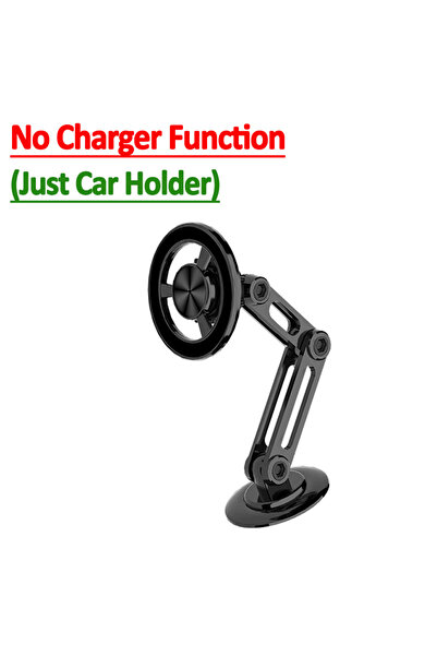 choice2 حامل هاتف محمول مغناطيسي معدني أسود عالمي قابل للطي والدوران، يُركب ع...