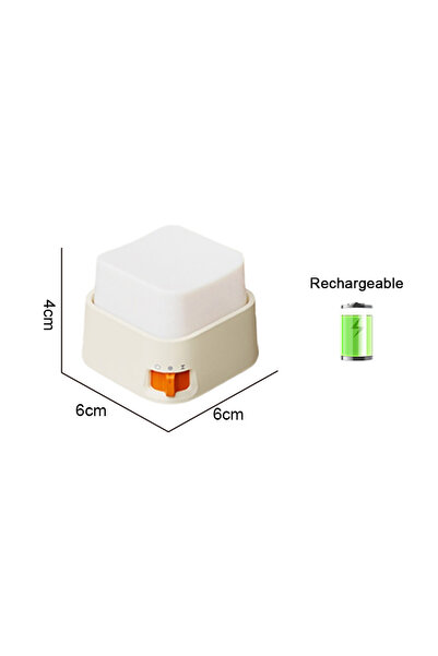 Choice1 White LED Night Lights Bedside Table Lamp Room Decoration USB Recharg...