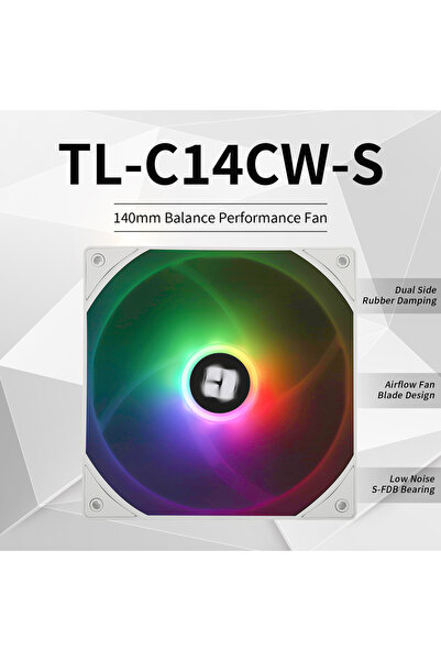 Choice4 Fixed Color Other TL-C14CW-S Thermalright 140mm Case Fan TL-C14/C14C/...