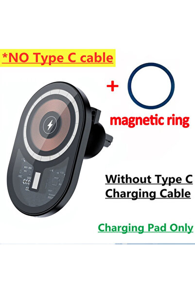 Choice3 شاحن لاسلكي سريع للسيارة من فيكيفون بدون كابل من النوع C، مزود بحامل ...