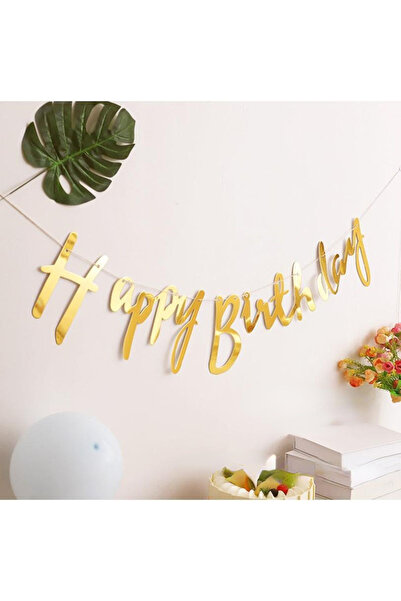 choice2 golden 5m Happy Birthday Banner Bunting Paper Birthday Wedding Party ...