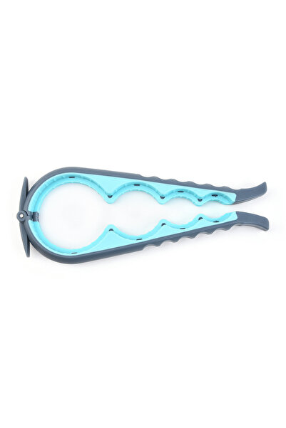 Choice فتاحة علب مطورة باللونين الرمادي والأزرق، متعددة الوظائف، مزودة بمقبض ...