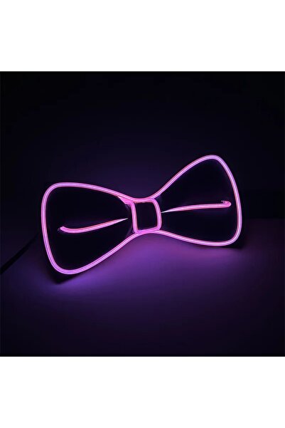 Choice purple Men's Glowing Bow Tie EL Wire Neon LED Luminous Party Halloween...