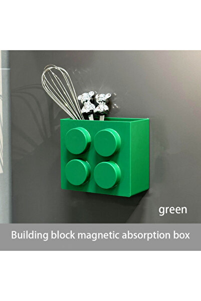 Choice1 green Magnetic wall-mounted narrow-edge kitchen straw, cling film sto...