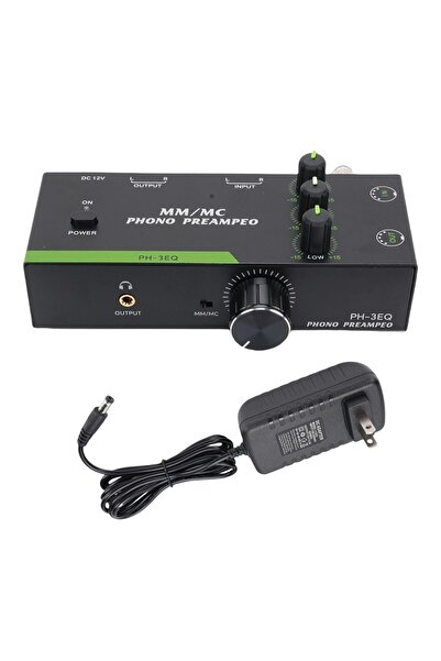 choice2 US Phono Preamp 3 Band Adjustment Record Player Turntable Amplifier S...
