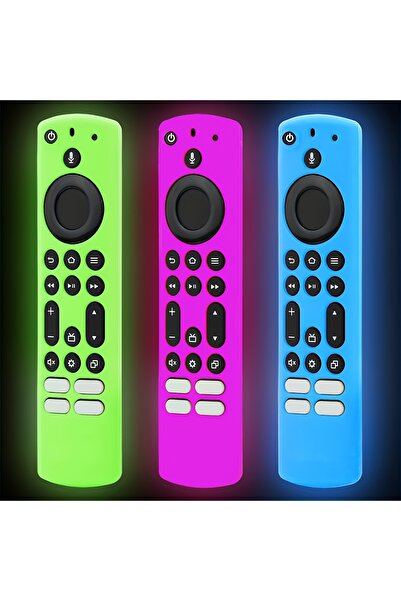 Choice مجموعة من 3 ألوان (أزرق، أخضر، بنفسجي)، غطاء جهاز تحكم عن بعد سيليكون ...