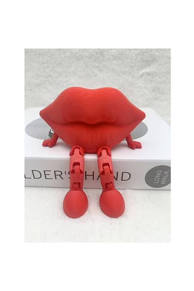 Choice ديكورات منزلية وسيارات ثلاثية الأبعاد إبداعية على شكل شفاه حمراء، هداي...