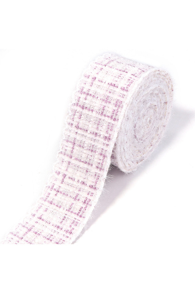 choice2 4cm Purple 3yards/roll Elegant Plaid Ribb 4cm Lattice Fabric Ribbon F...