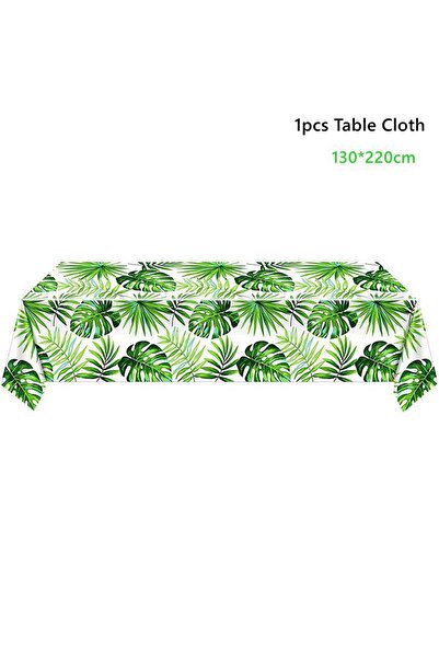 Choice1 مفرش طاولة بأوراق النخيل، غطاء مفرش طاولة ، زينة حفلة فلامنجو، زينة ع...