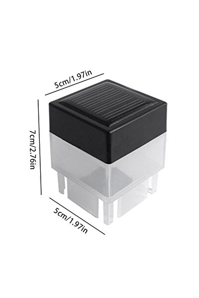 Choice1 Style B Solar Post Light Modern Fence Deck Lamp Auto On/Off Outdoor P...