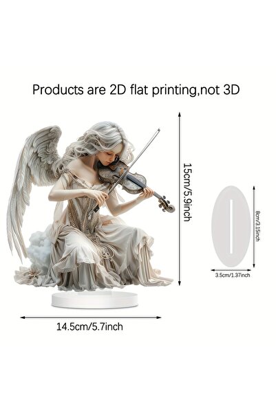 Choice1 قطعة واحدة من ملاك أنيق ثنائي الأبعاد أكريليك، ديكور فني على شكل ملاك...