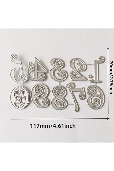 Choice قوالب معدنية QB-034 لأرقام دانتيل الدائرية، مناسبة لعمل سجلات القصاصات...