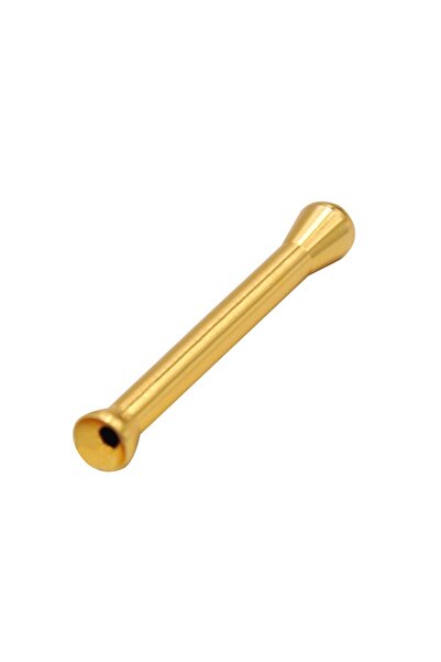 Choice قطعة واحدة من ماصة ذهبية متينة مصنوعة من سبائك الألومنيوم، طولها 68 مم...