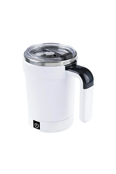 choice2 كوب قهوة أبيض قابل للفصل أوتوماتيكيًا بسعة 380 مل، مزود بمنفذ USB، وخ...