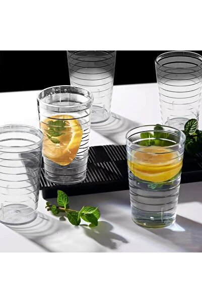 choice2 250 مل - 5 قطع - أكواب بلاستيكية شفافة مقاومة للسقوط، أكواب مياه بارد...