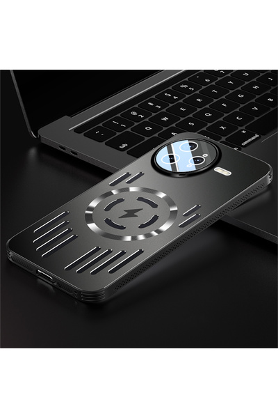 Choice4 For Poco F7 Ultra Black Hard Metal Heat Dissipation Magnetic Wireless...