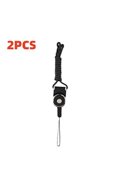 Choice1 2Pcs Black Detachable Long Lanyard Neck Strap For Key ID Card Badge H...
