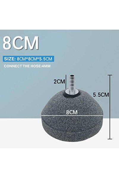 Choice حجر تهوية على شكل خبز، قطر 8 سم، متوفر بأحجام 8/10/12/15/20 سم، مناسب ...