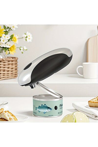 Choice فتاحة علب كهربائية لاسلكية باللونين الأسود والأبيض، أداة مطبخ بمنفذ US...