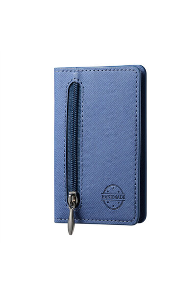 Choice3 غلاف هاتف محمول زرقاء اللون مع حامل بطاقات بغطاء خلفي من جلد الصناعي،...