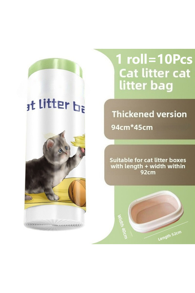 Choice 1 roll 94x45cm Heavy Duty Extra Thick Litter Pan Liners,Jumbo Drawstri...