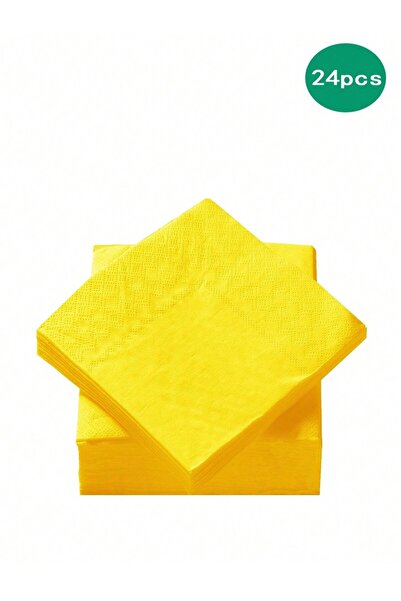 choice2 24pcs napkin Yellow Theme Birthday Party Decorati Yellow Birthday Tab...