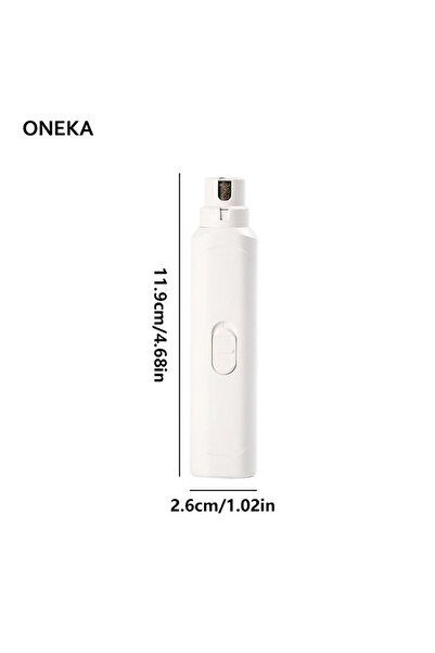 Choice1 M White Pet Nail Grinder | Whisper Quiet Claw Trimmer for Dogs, Cats ...