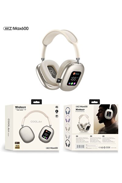 Choice1 سماعات أذن لاسلكية تعمل باللمس، لون بيج، الأكثر مبيعًا، مزودة بشاشة ع...